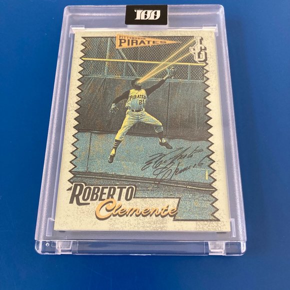 Topps Project 100, Roberto Clemente Baseball Card by John Geiger, 1 of 3,999, #5